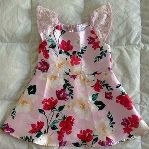 Floral‎ Lace Ruffle Dress